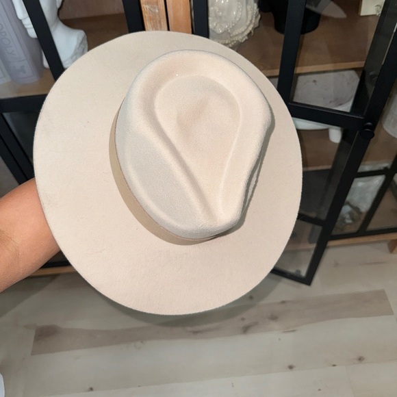 Teressa Foglia x Curateur western cowboy hat beige sand wide brim wool felt boho - Picture 3 of 12